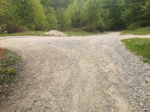 Intersectie drum forestier